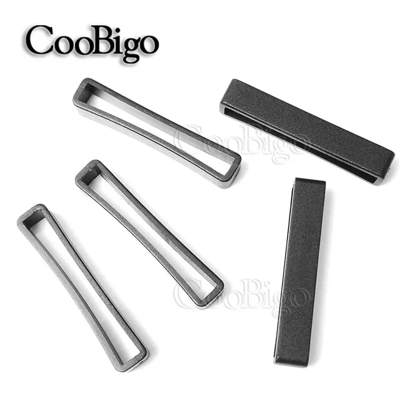10pcs/pack Plastic Belt Loop Keeper Square Loop Buckles Belt Harness Backpack Straps