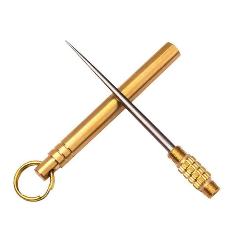 Titanium alloy toothpick Domestic outdoor toothpick fruit fork, camping tool, toothpick rack, titanium alloy portable toothpick