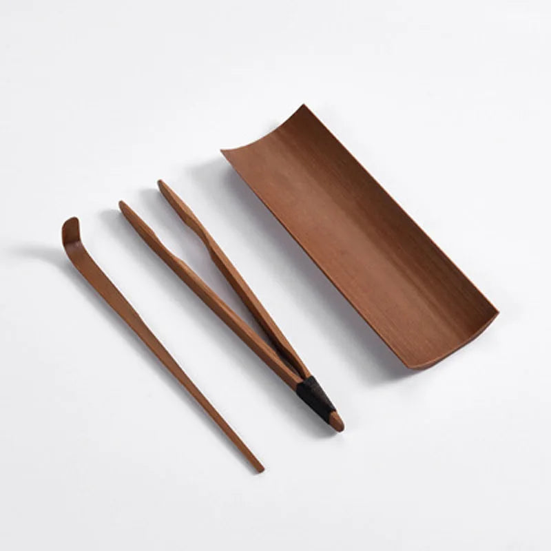 Handmade Chinese Bamboo Tea Tools Set, Spoon Clip, Scoop, Kung Fu, Gongfu Accessories, Ceremony Gift