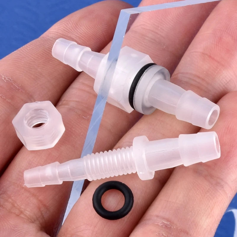 5~200Pcs M6~M10 To 3~8mm PP Pagoda Direct Connectors Hex Nut O-Ring Aquarium Tank Air Pump Adapter Garden Irrigation Hose Joint
