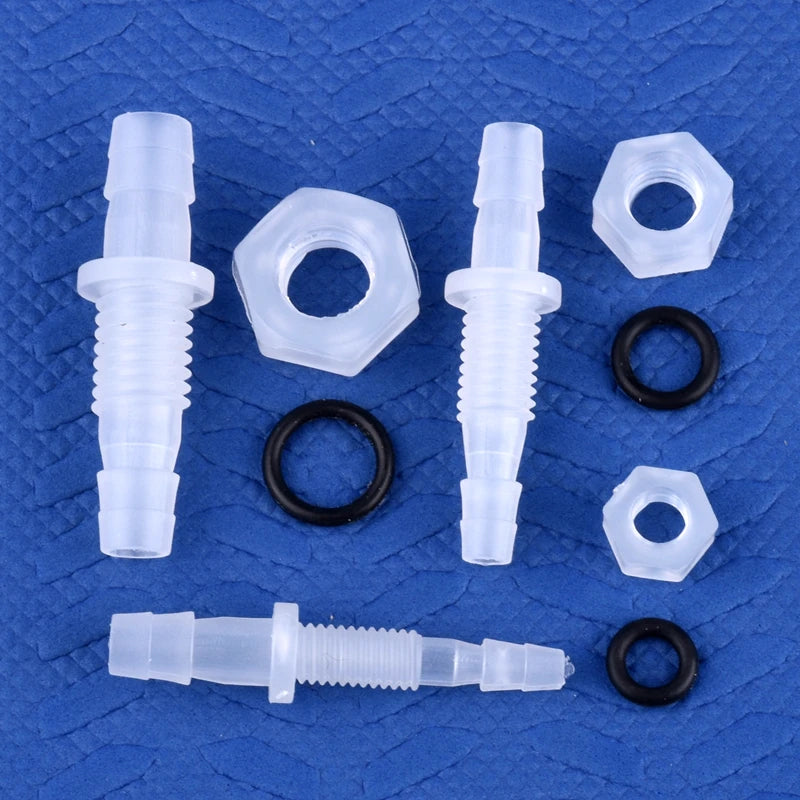 5~200Pcs M6~M10 To 3~8mm PP Pagoda Direct Connectors Hex Nut O-Ring Aquarium Tank Air Pump Adapter Garden Irrigation Hose Joint