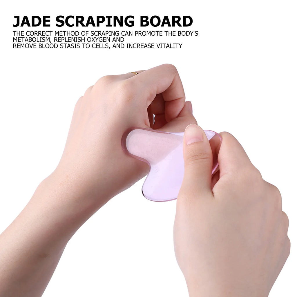 Gua Sha Natural Stone Resin Scraper Board Meridian Relaxation Face Massager Facial Tool For Body Slimming Massage Skin Care