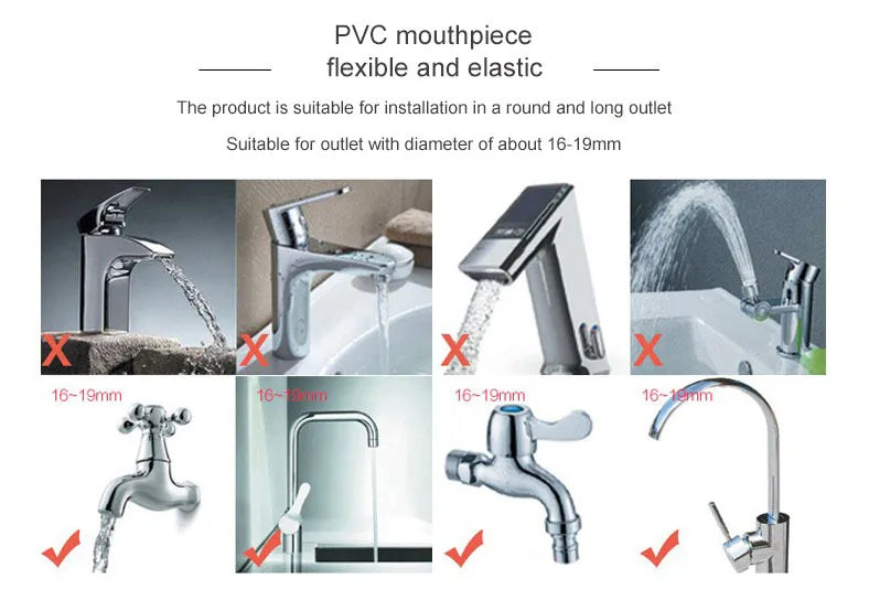 Water Saving Tap Rotatable Kitchen Faucet Extender Adjustable Adapter Sink Faucet Extenders Filter Bathroom Sink Accessories