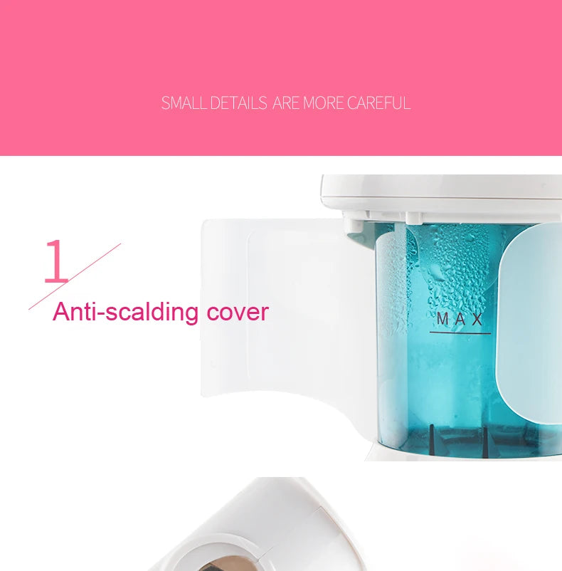 Professional Beauty Salon Nebulizer Skin Care Face Facial Steamer Vaporizer Spa Steam Spray Humidifier Nano Mister Fogger