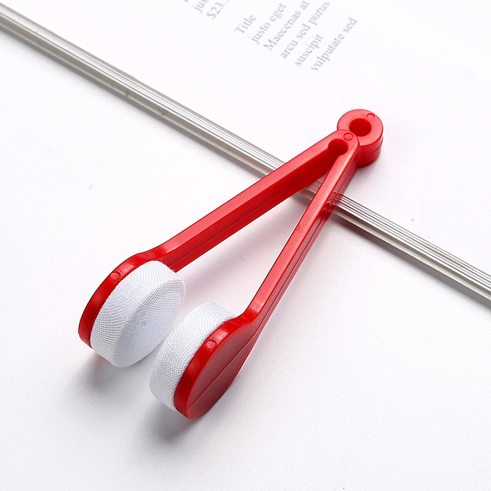 Mini Portable Microfiber Brush For Glasses Eyeglass Spectacles Microfiber Cleaning Brushes Sunglasses Screen Cleaner Tools d5