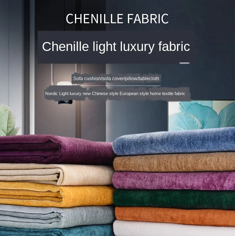 Anti-cat Scratch Chenille Fabric By The Meter for Upholstery Sofa Furniture Curtain Tablecloth Sewing Thick Wear-resistant Cloth