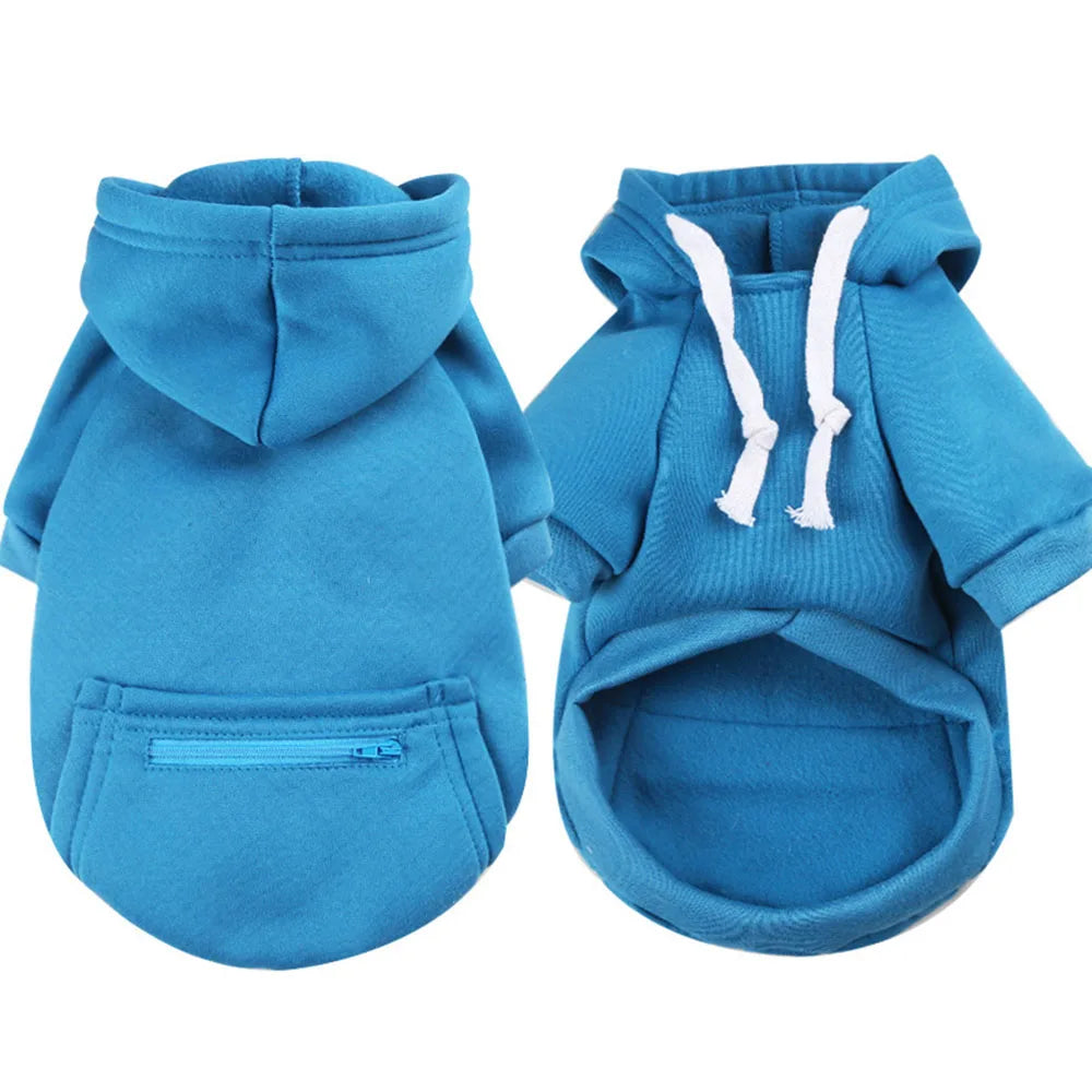 Sport Dog Hoodies for Medium and Large Dogs Warm Fleece Dog Sweatshirt with Hooded and Pocket Big Dog Clothes Winter Pet Outfits