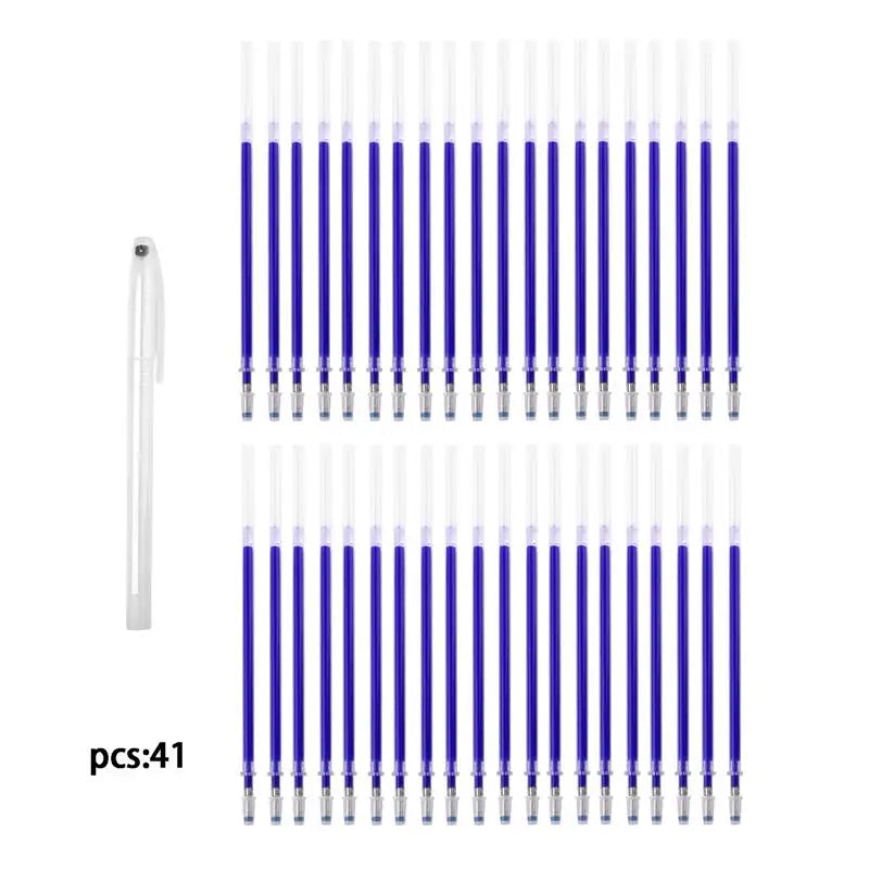 10-21pcs Heat Erasable Magic Marker Pen Fabric Pencil Temperature Disappearing Marker Pens Line Marking DIY Craft Sewing Parts