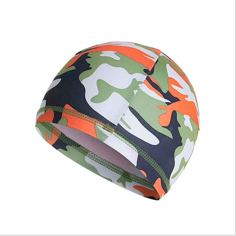 WZCX Camouflage Printing Sun Protection Outdoor Cycling Skull Cap Quick Dry Unisex Solid Color Men Cycling Caps Skullies Beanies