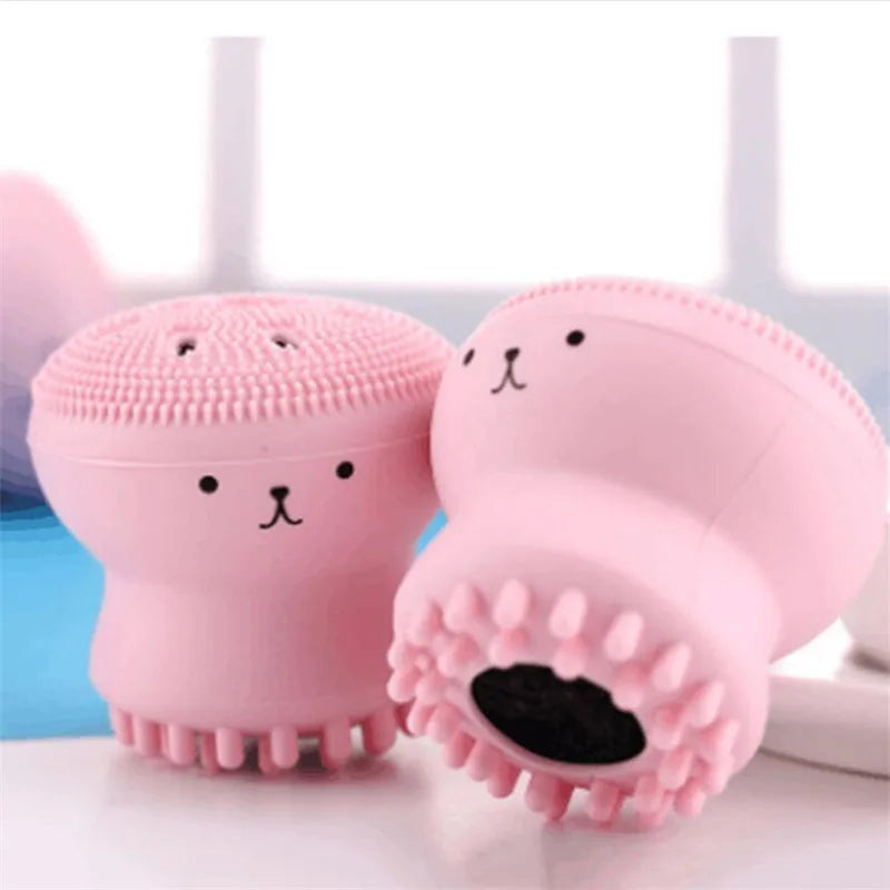 1pc Silicone Face Cleansing Brush Face Washing Product Pore Cleaner Exfoliator Face Brush Washing face Brush Skin Care