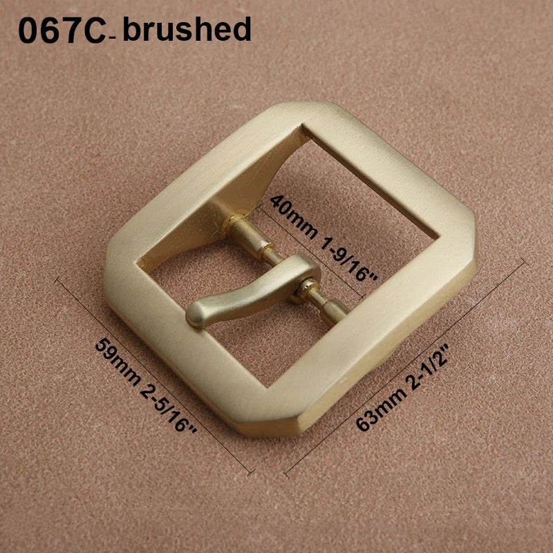 1pcs Solid  Brass 40mm Belt Buckle End Heel Bar Buckle Single/ Double Pin Heavy-duty for Leather Craft Strap Webbing Dog Collar