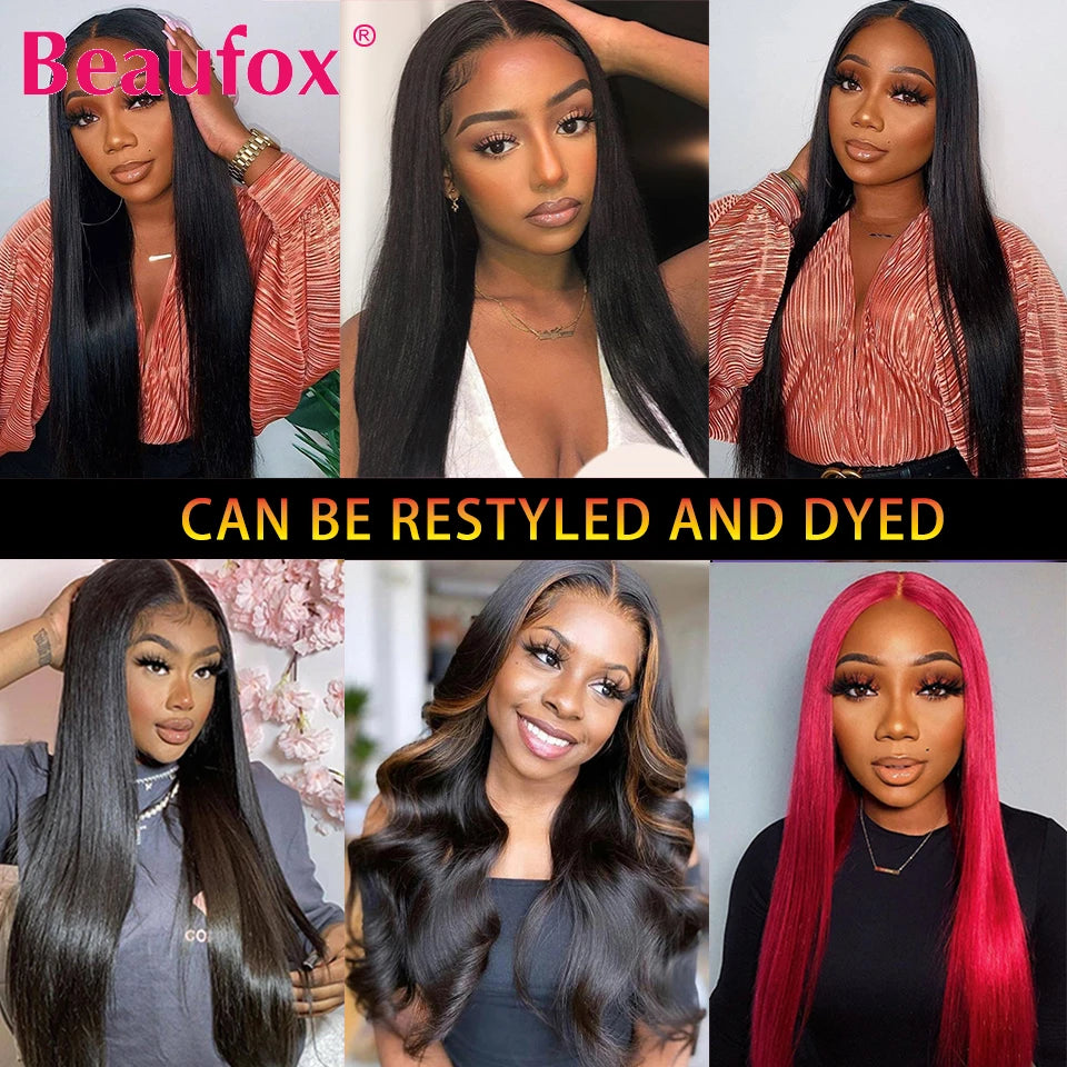 Beaufox Peruvian Hair Bundles Straight Human Hair Weave Bundles