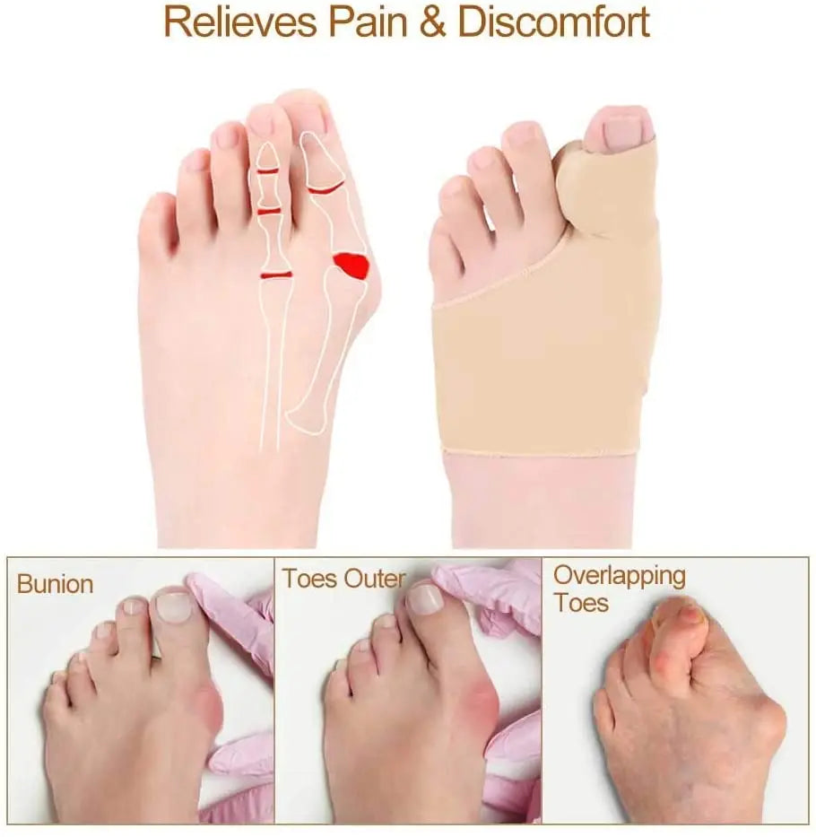 Bunion Corrector for Women & Men-Bunion Pads Relief Orthopedic Sock Cushion Sleeve Splint Gel Protector Support Brace w/Non-Slip