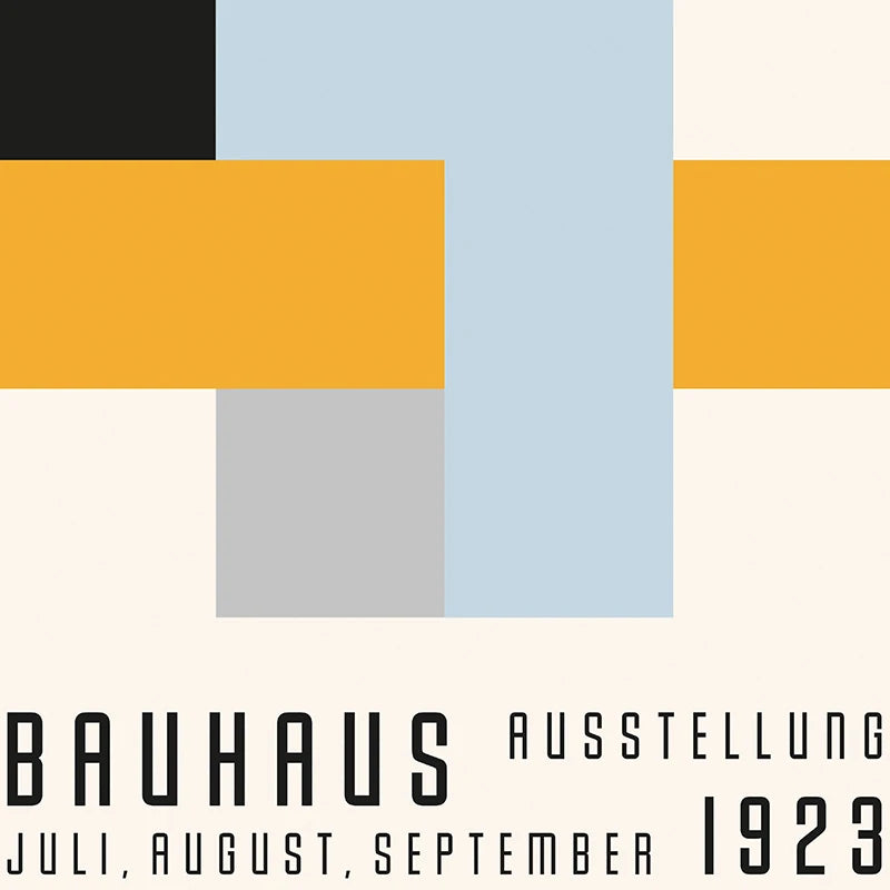 Bauhaus Museum Exhibition Posters and Prints Gallery Wall Art Pictures , Herbert Bayer Art Canvas Painting for Living Room Decor