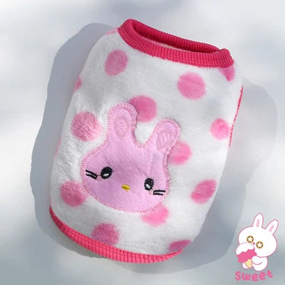 Cozy Winter Dog Vest, Soft Flannel