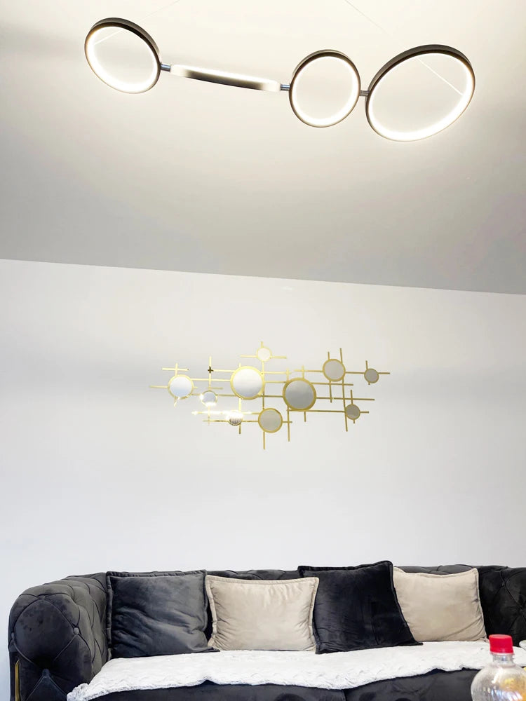 Simple Line Geometry Mirror Acrylic Wall Stickers, Living Room Wall Decoration, Originality 3D, DIY Home Decor