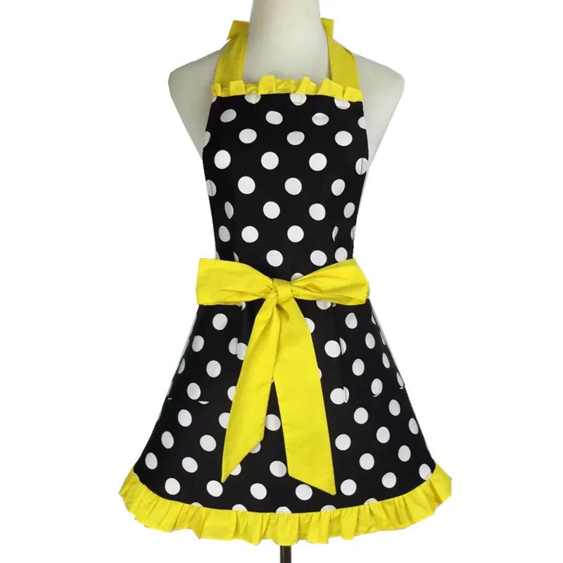 Lovely Apron Cute  Large Swing Princess Apron kitchen Cooking Oilproof Aprons for Women Girls