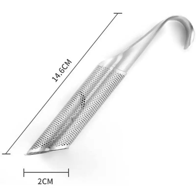 Tea Infuser Stainless Steel Stick Pipe Tea Steeper Strainer Mesh Tea Maker for Loose Tea Leaf Herbs Spice Single Cup Brewer Mugs