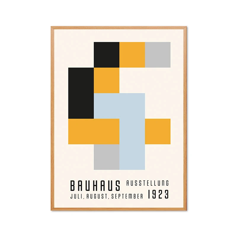 Bauhaus Museum Exhibition Posters and Prints Gallery Wall Art Pictures , Herbert Bayer Art Canvas Painting for Living Room Decor