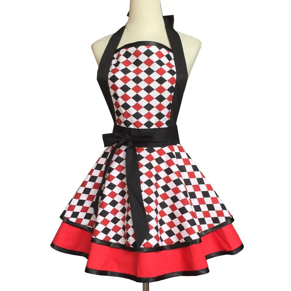 Lovely Apron Cute  Large Swing Princess Apron kitchen Cooking Oilproof Aprons for Women Girls
