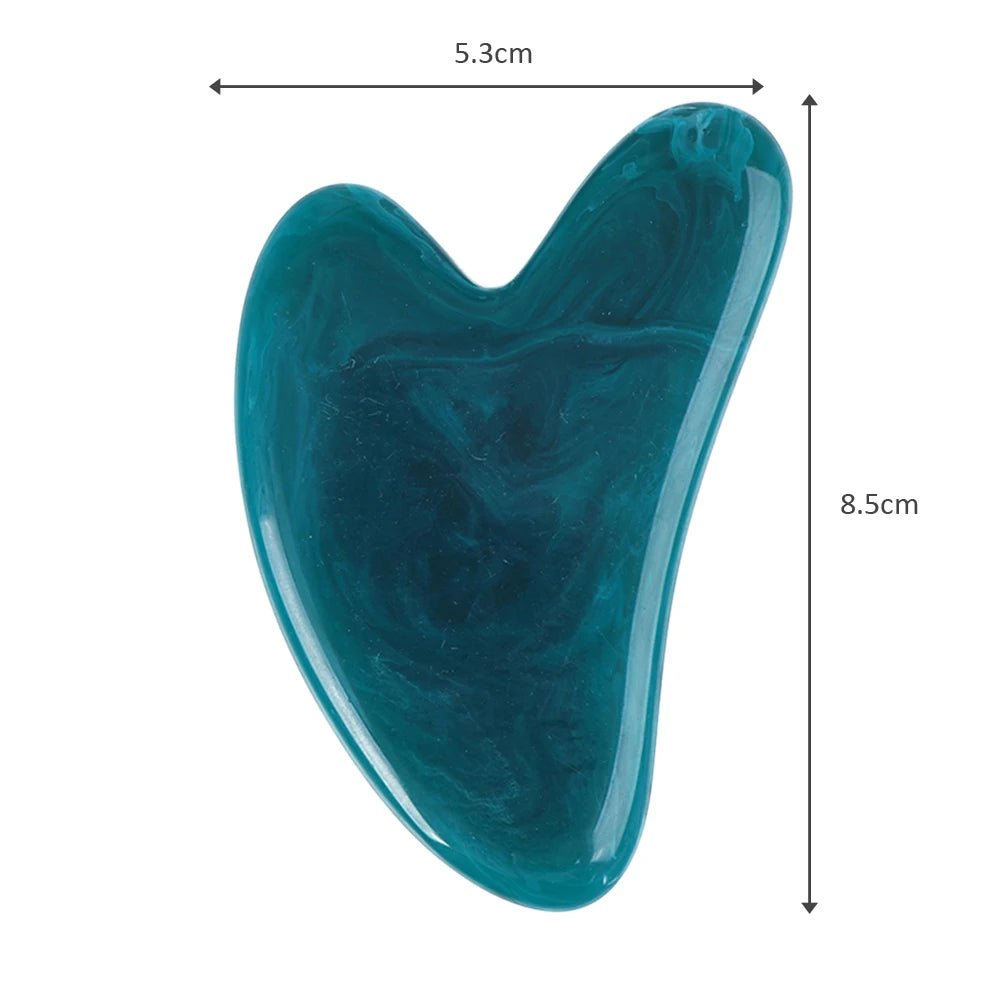 Gua Sha Natural Stone Resin Scraper Board Meridian Relaxation Face Massager Facial Tool For Body Slimming Massage Skin Care