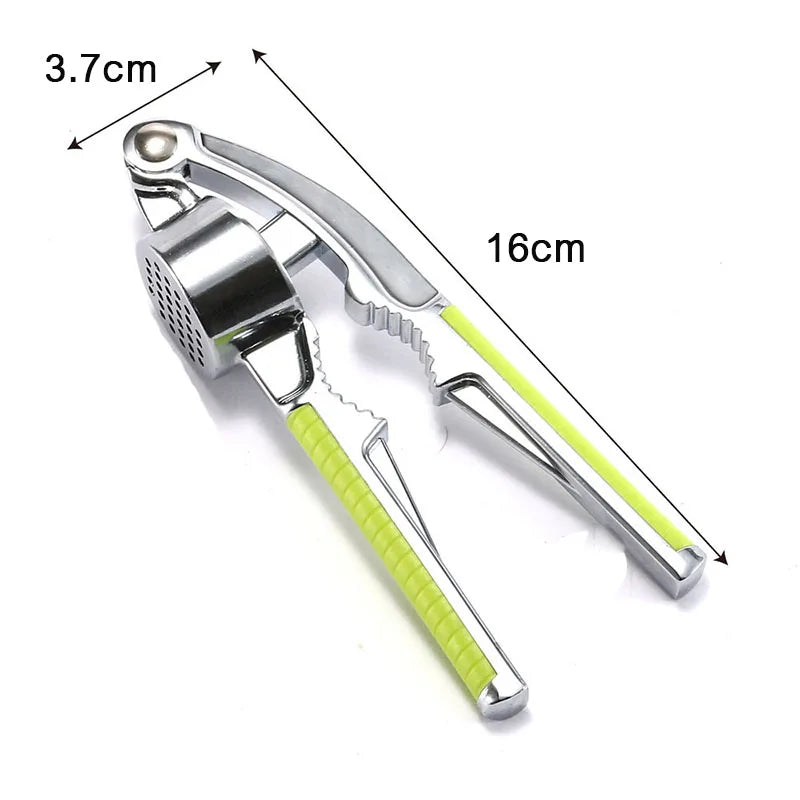 Garlic Press Crusher Ginger Squeezer Vegetables Masher Stainless Steel Handheld Ginger Mincer Kitchen Cooking Tools