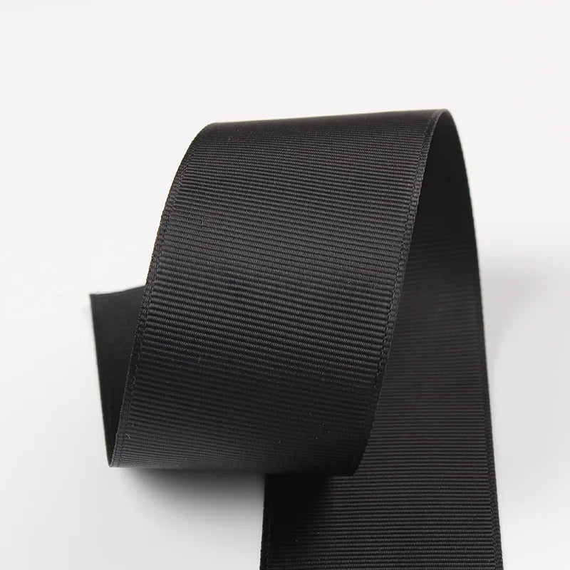 10 Meters Grosgrain Ribbon Solid Fabric for Gift Wrapping Wedding Bows Decoration Hair Sewing Supplies DIY Crafts Accessories