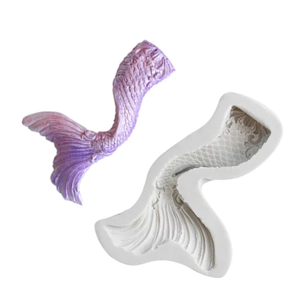Mermaid Tail Silicone Mold Sugarcraft Cookie Cupcake Chocolate Baking Mold Fondant Cake Decorating Tools