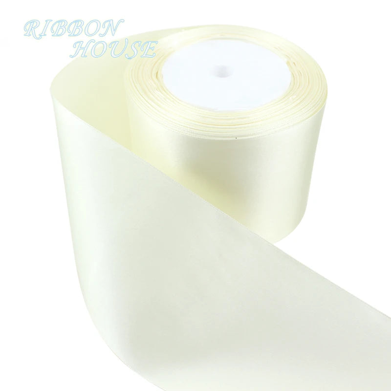 (25 yards/roll) 3" (75mm) Single Face Satin Ribbon Webbing Decoration Gift Christmas Ribbons