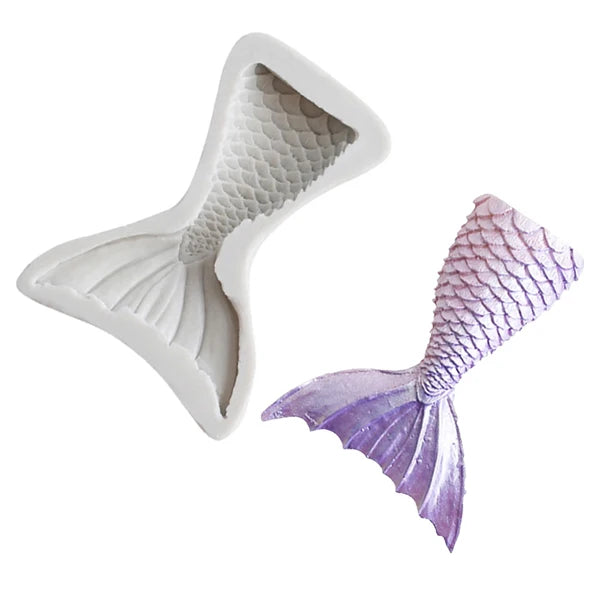 Mermaid Tail Silicone Mold Sugarcraft Cookie Cupcake Chocolate Baking Mold Fondant Cake Decorating Tools