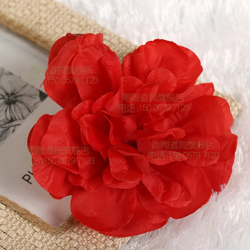New 50 pcs Simulation Dahlia Rose of single flower head DIY wedding Party Decoration silk Dahlia Rose wall arch row flower MG001