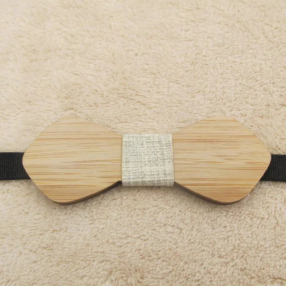 Fashion New Style Mustache Geometry Children Wooden Bowtie Baby Kid Classical Pet Bamboo Wood Butterfly Bow ties
