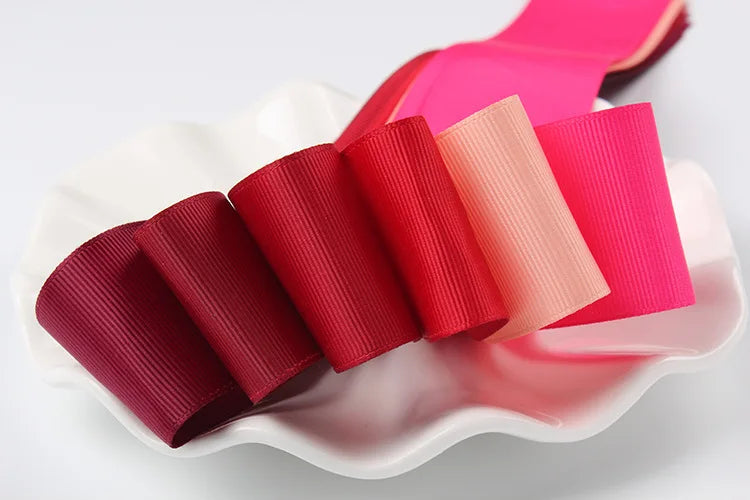10 Meters Grosgrain Ribbon Solid Fabric for Gift Wrapping Wedding Bows Decoration Hair Sewing Supplies DIY Crafts Accessories