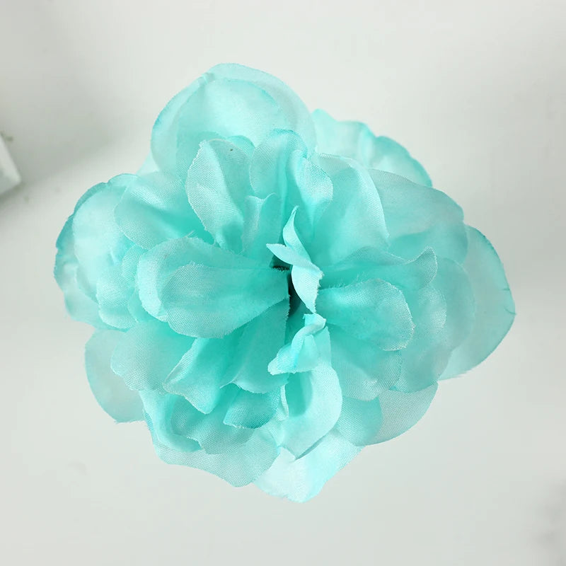New 50 pcs Simulation Dahlia Rose of single flower head DIY wedding Party Decoration silk Dahlia Rose wall arch row flower MG001