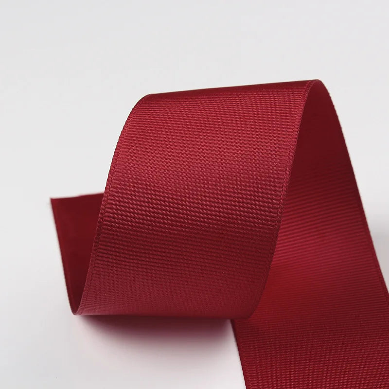 10 Meters Grosgrain Ribbon Solid Fabric for Gift Wrapping Wedding Bows Decoration Hair Sewing Supplies DIY Crafts Accessories