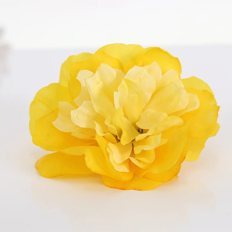 New 50 pcs Simulation Dahlia Rose of single flower head DIY wedding Party Decoration silk Dahlia Rose wall arch row flower MG001