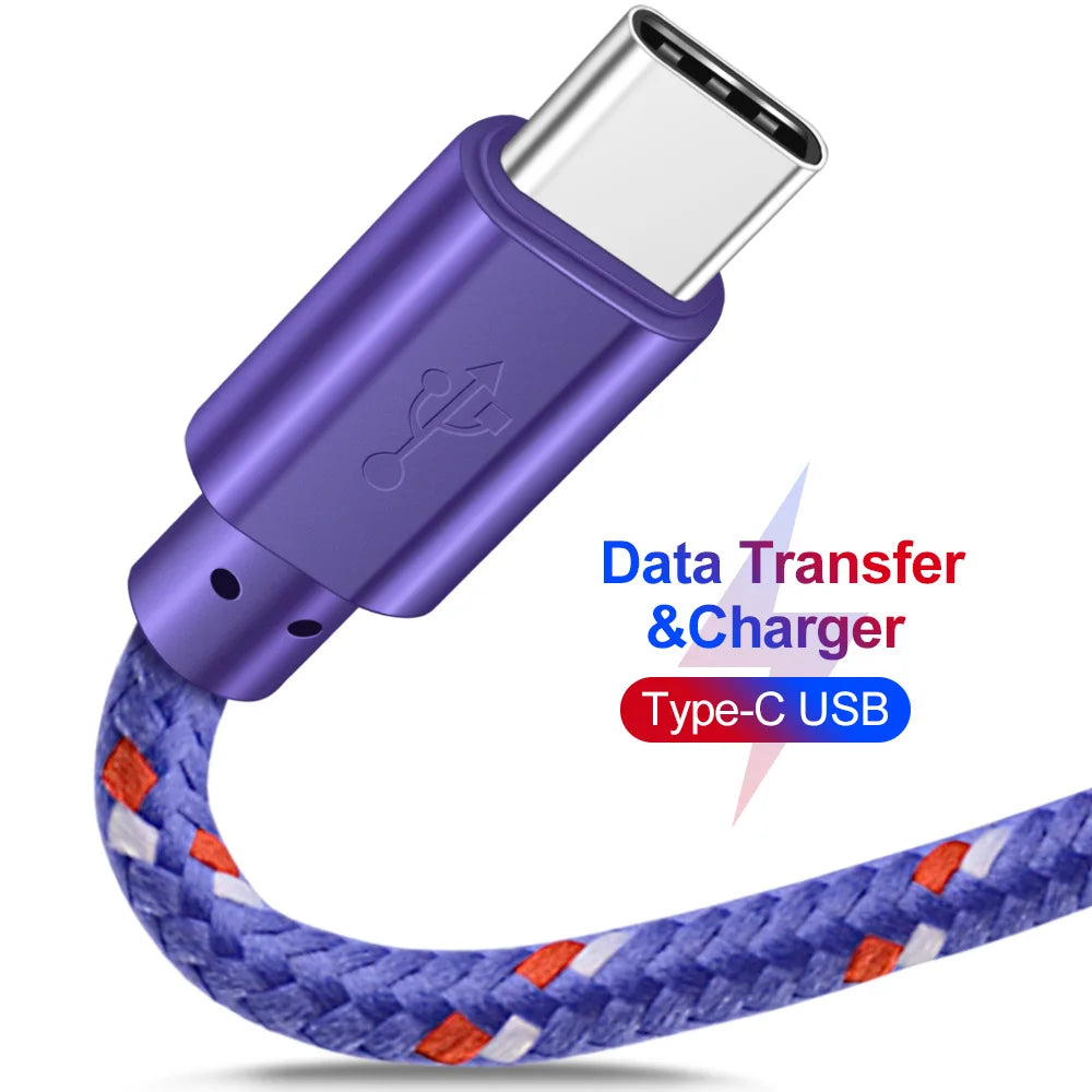 OLAF Nylon Braided USB Type C Cable 1M 2M