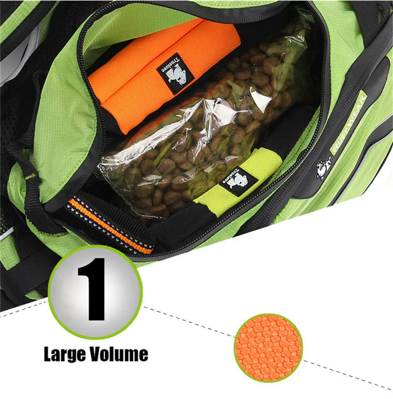 Truelove Pet Backpack Carrier Harness and Bag Space Waterproof Detachable Large Two Used for Outdoor Walking Hiking TLB2051
