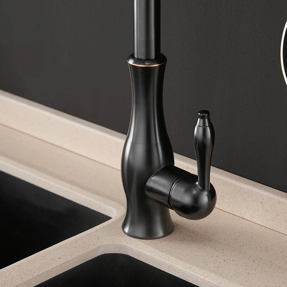 Kitchen Faucets Silver Single Handle Pull Out Kitchen Tap Single Hole Handle Swivel 360 Degree Water Mixer Tap Mixer Tap 866011