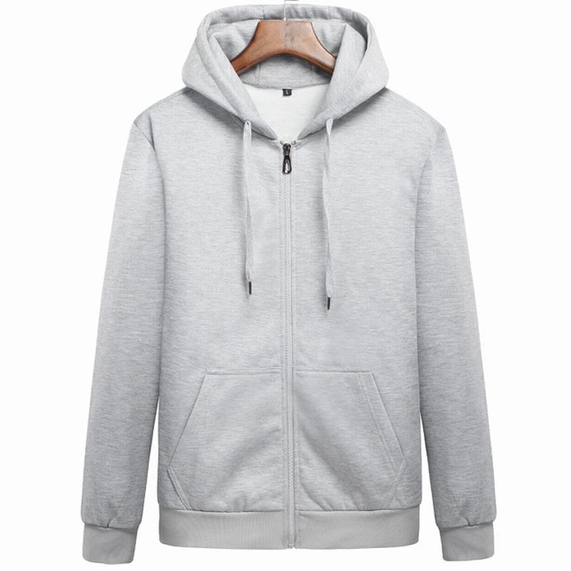 Brand Men's hoodie with hood sweatshirts Jackets Men Fleece Streetwear Warm Tracksuit Men hoody Coats Velvet Sweatshirt Mens