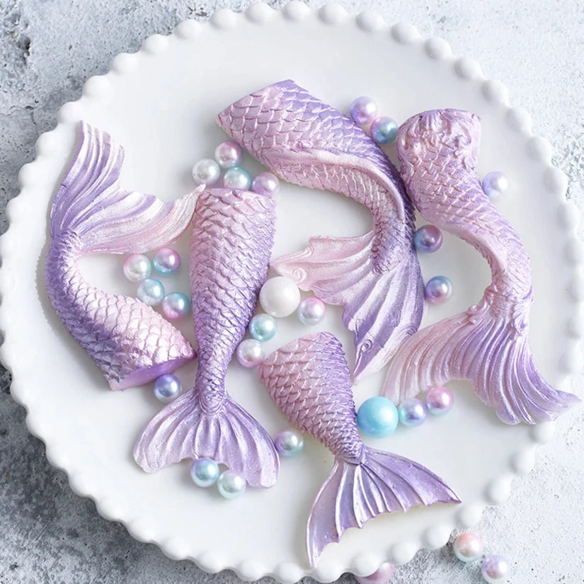 Mermaid Tail Silicone Mold Sugarcraft Cookie Cupcake Chocolate Baking Mold Fondant Cake Decorating Tools