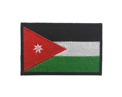 1 PC Luxembourg Estonia Lebanon Jordan Jamaica Country Fabric Flag Patch Sew on Clothes Armband Backpack Sticker DIY Accessories