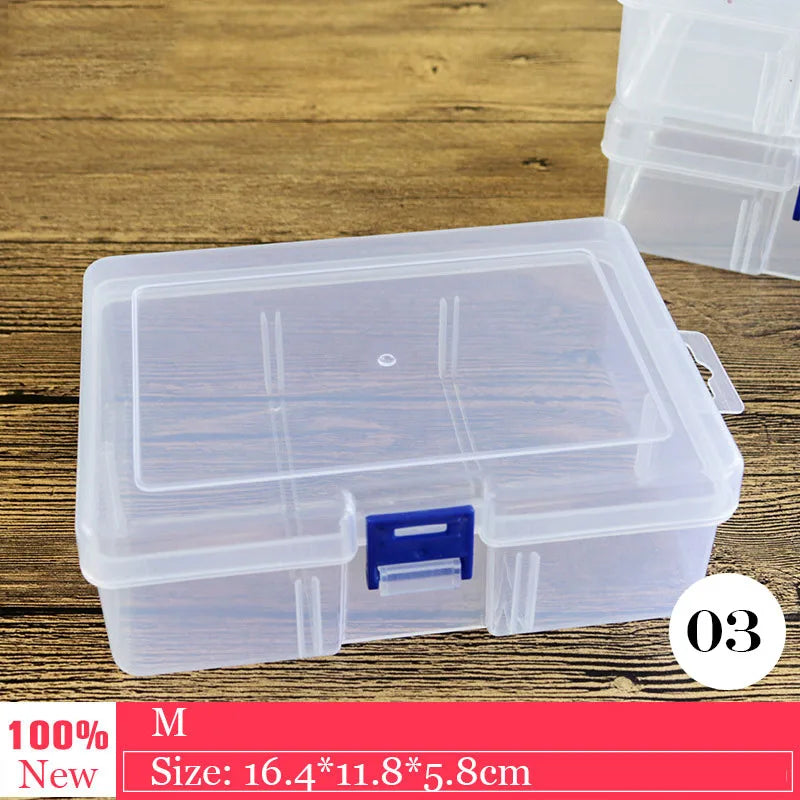 Multi Grids Plastic Detachable Storage Boxes Bins for Tools&Jewelry&Fishing Gear&Screw Desk Organizer cajas de madera