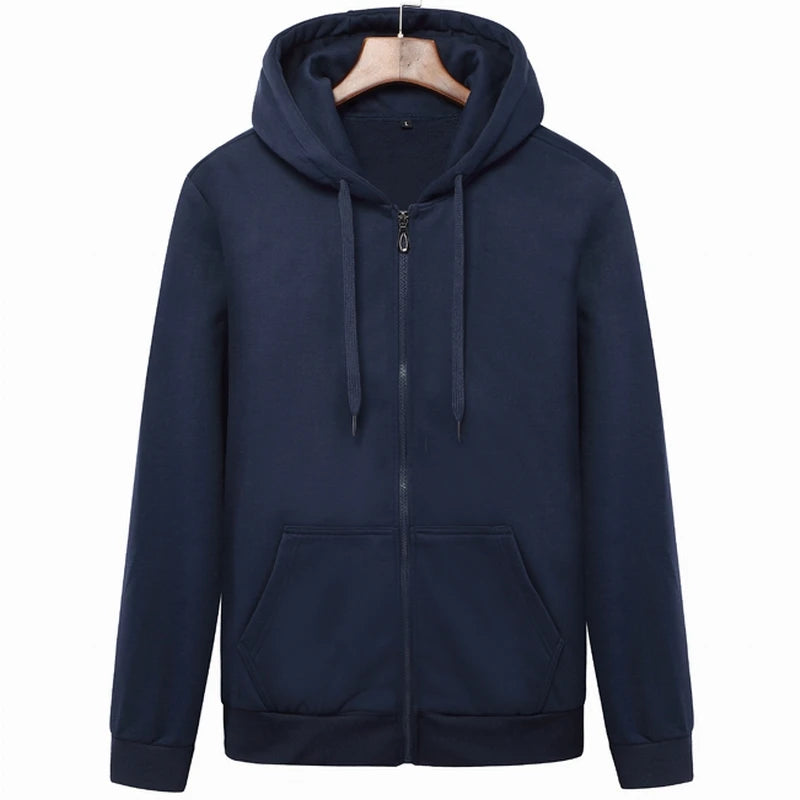 Brand Men's hoodie with hood sweatshirts Jackets Men Fleece Streetwear Warm Tracksuit Men hoody Coats Velvet Sweatshirt Mens