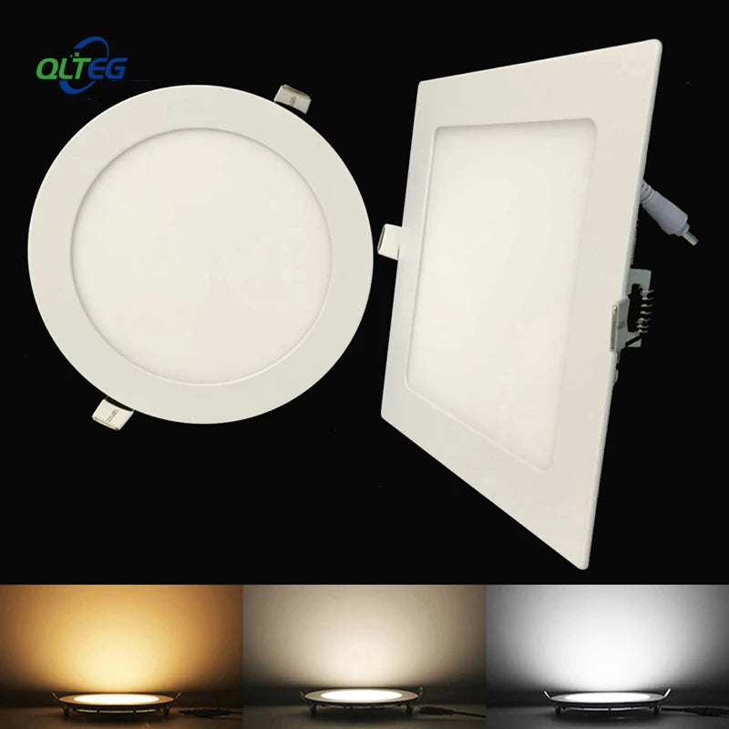 Ultra Thin LED Panel Downlight 3W 6W 9W 12W15W