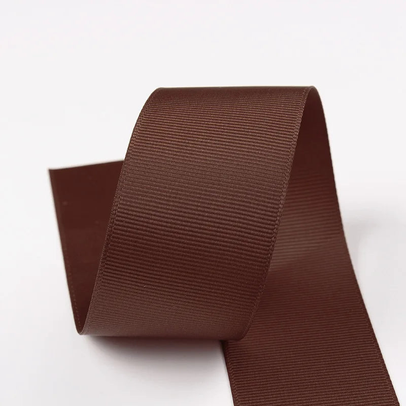 10 Meters Grosgrain Ribbon Solid Fabric for Gift Wrapping Wedding Bows Decoration Hair Sewing Supplies DIY Crafts Accessories