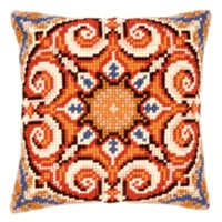 1patterns 411  DIY Needlework Kit  Acrylic Yarn Embroidery Pillow Tapestry Canvas Cushion Front Cross Stitch Pillowcase-