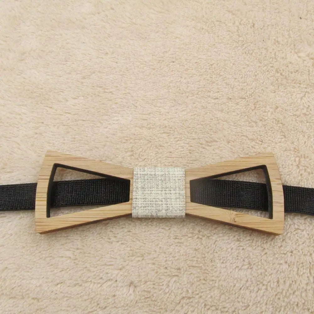 Fashion New Style Mustache Geometry Children Wooden Bowtie Baby Kid Classical Pet Bamboo Wood Butterfly Bow ties