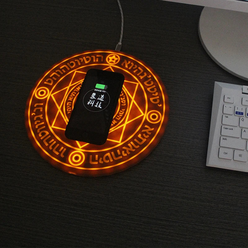 New Arrival Magic Array Wireless Charger Universal Qi Wireless Fast Charger Charging Pad for some Mobile Phone 5W/10W