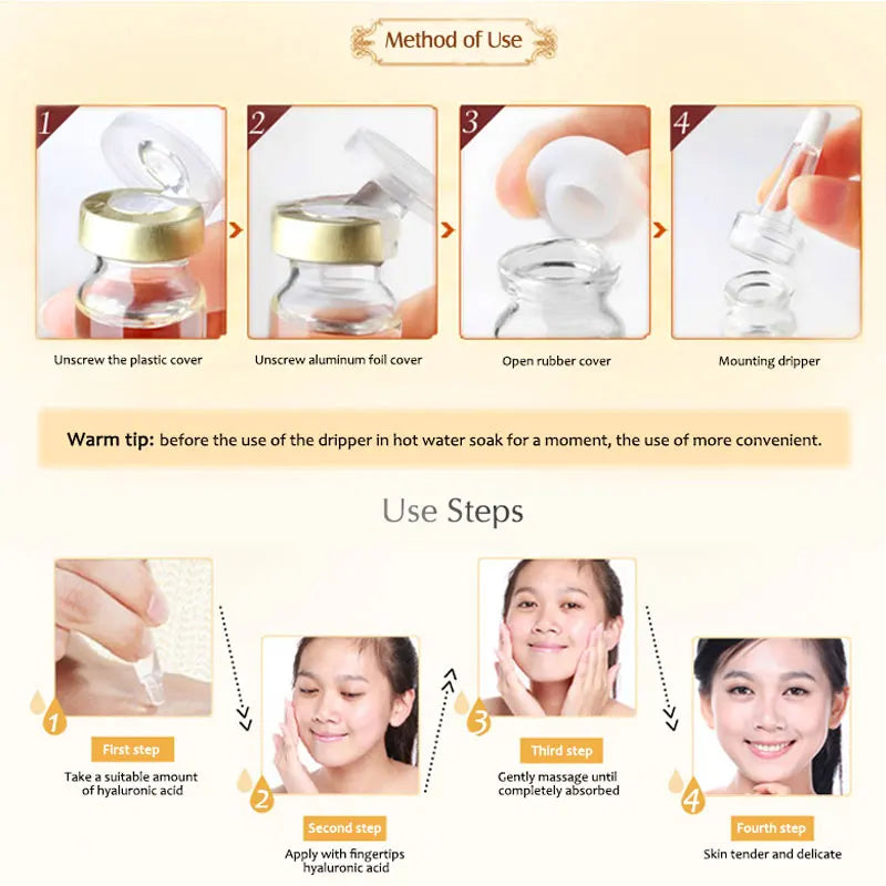 Facial Serum Six Peptides 10pcs/set Moisturizing Hydrating Peptides Essence Skin Care Peptide Face Care Products